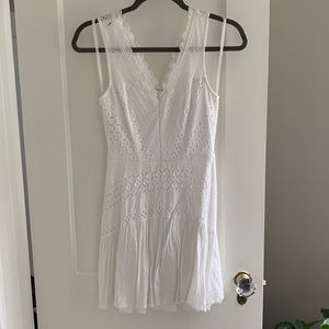 Like New White Eyelet Mini-dress